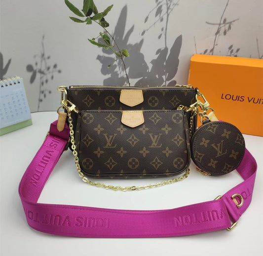 LV Inspired Crossbody w/ Coin Bag (3 PC)