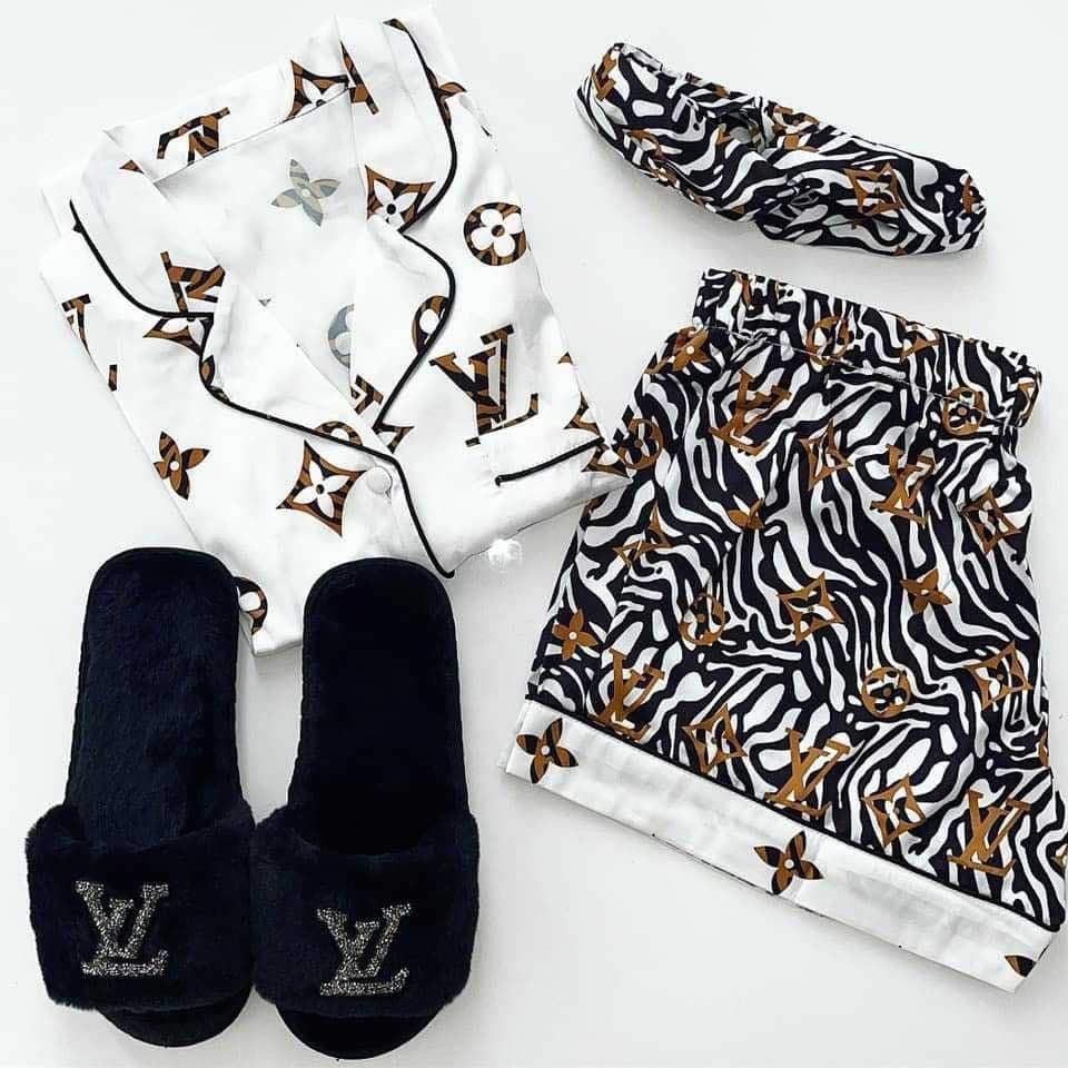 LV Inspired PJ Set